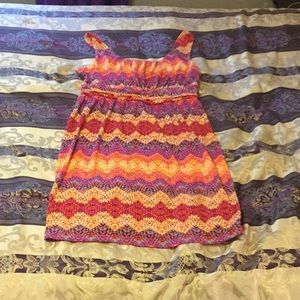 Faded Glory long multi colored summer dress